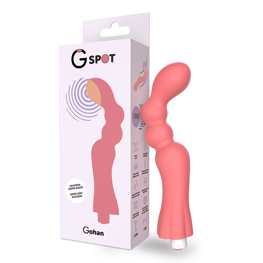 G-SPOT GOHAN LIGHT RØD VIBRATOR - Nautii.dk