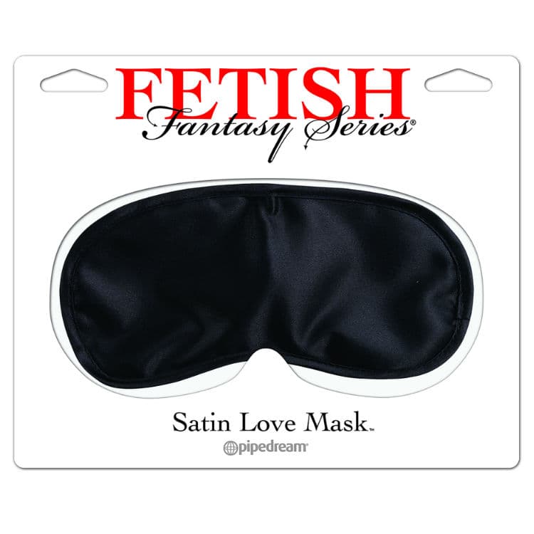 MASKE TIL BLINDFOLD FETISH FANTASY SATIN HVID - Nautii.dk