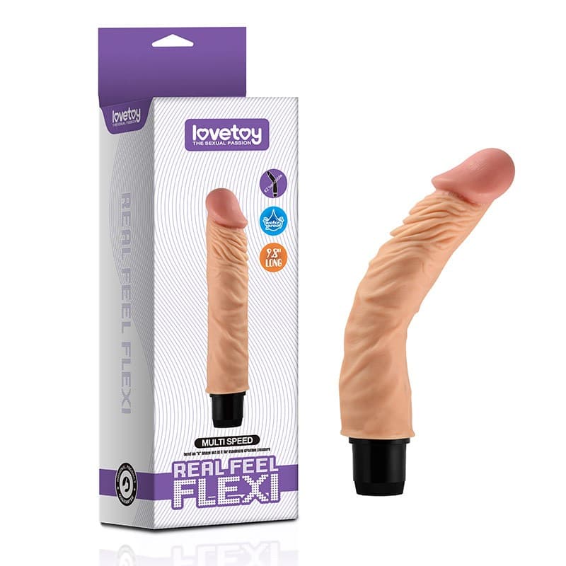 LOVETOY DILDO FLEXI VIBRATOR 24CM - Nautii.dk