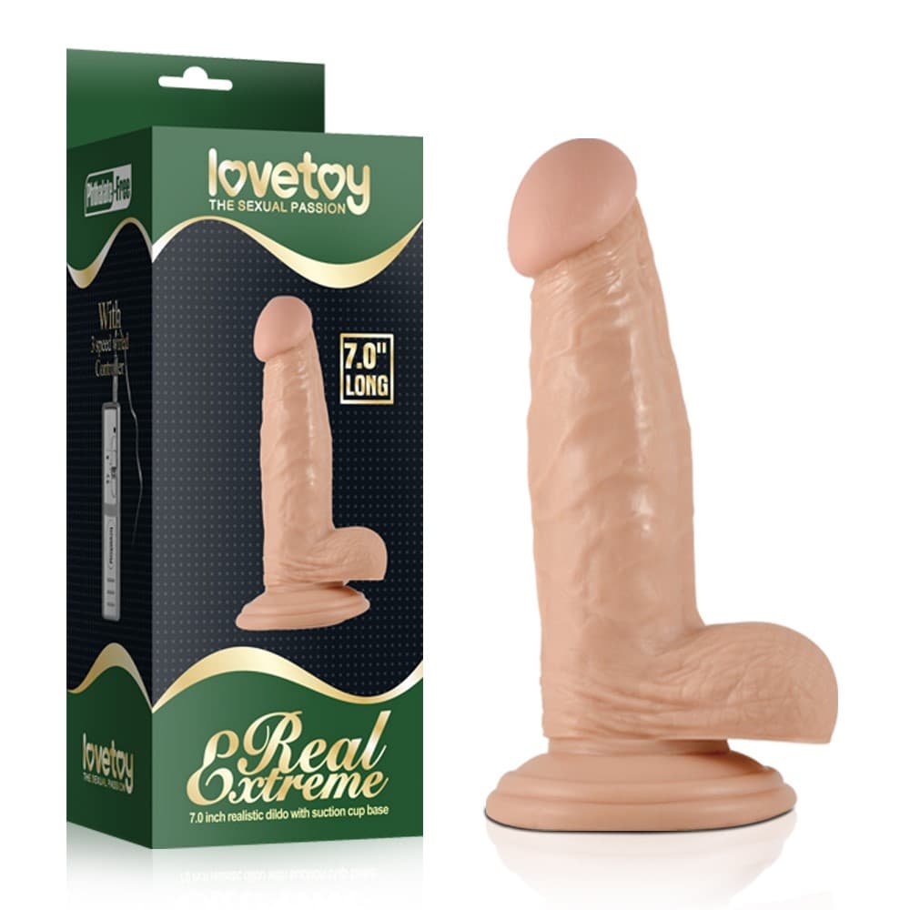 LOVETOY REAL EXTREME DILDO 17CM - Nautii.dk