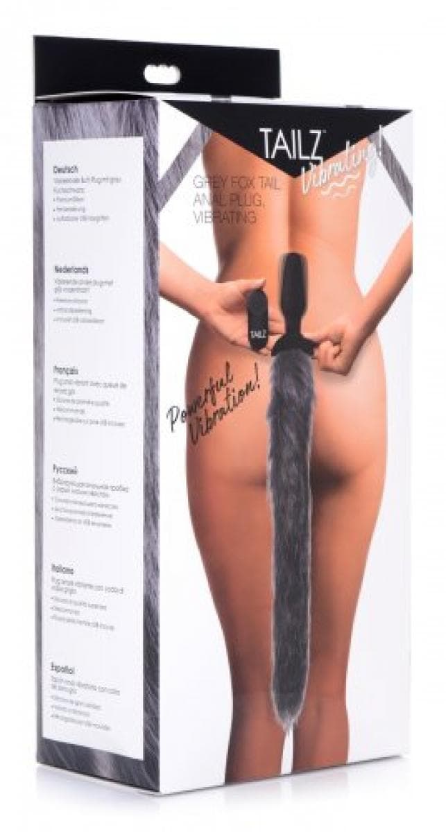 TAILZ VIBRATING ANAL PLUG MED RÆVE HALE - Nautii.dk
