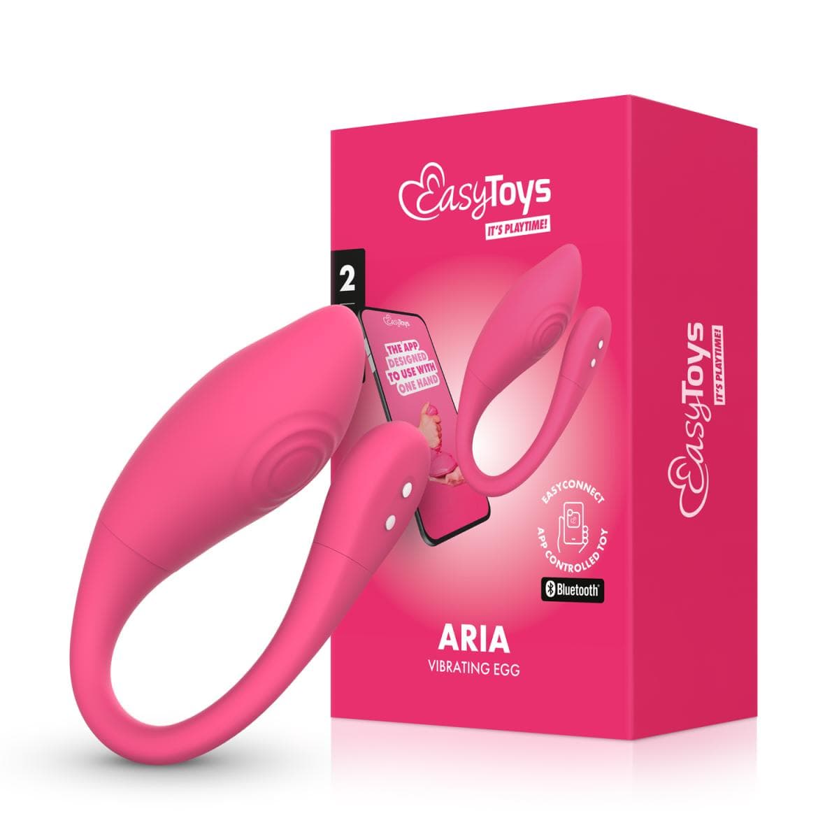 EASYTOYS APPSTYRET VIBRATOR ÆG - Nautii.dk