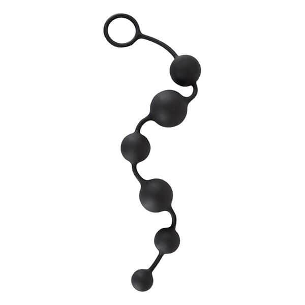 BLACK VELVETS - LANG SILIKONE ANAL KÆDE - Nautii.dk