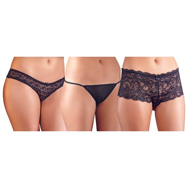 COTTELLI - FRÆKT BLONDE TRUSSER 3-DELS SÆT - XL - Nautii.dk