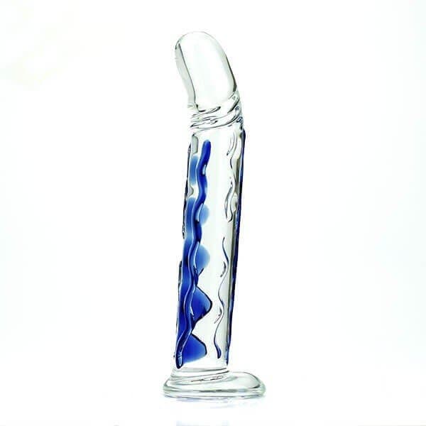 YUECHAO - GLAS DILDO PENISFORM 17,5CM - Nautii.dk