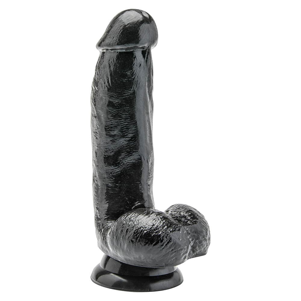 Toy Joy Get Real Sort Dildo med Kugler 15cm - Private Play