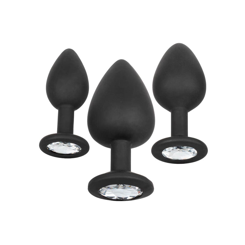 CalExotics Sort Buttplug Sæt med 3 - Private Play