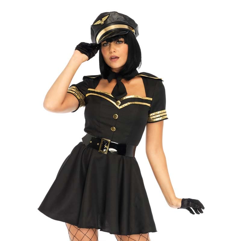 Leg Avenue Flirty Pilot Kostume - L - Private Play