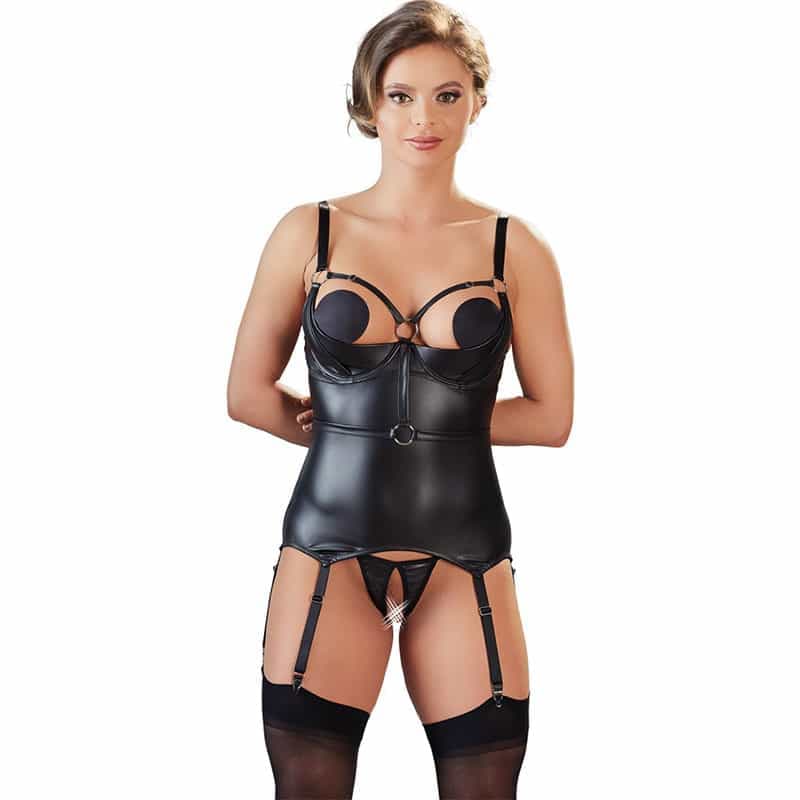Cottelli Nora Bondage Corsage med Manchetter - M - Private Play