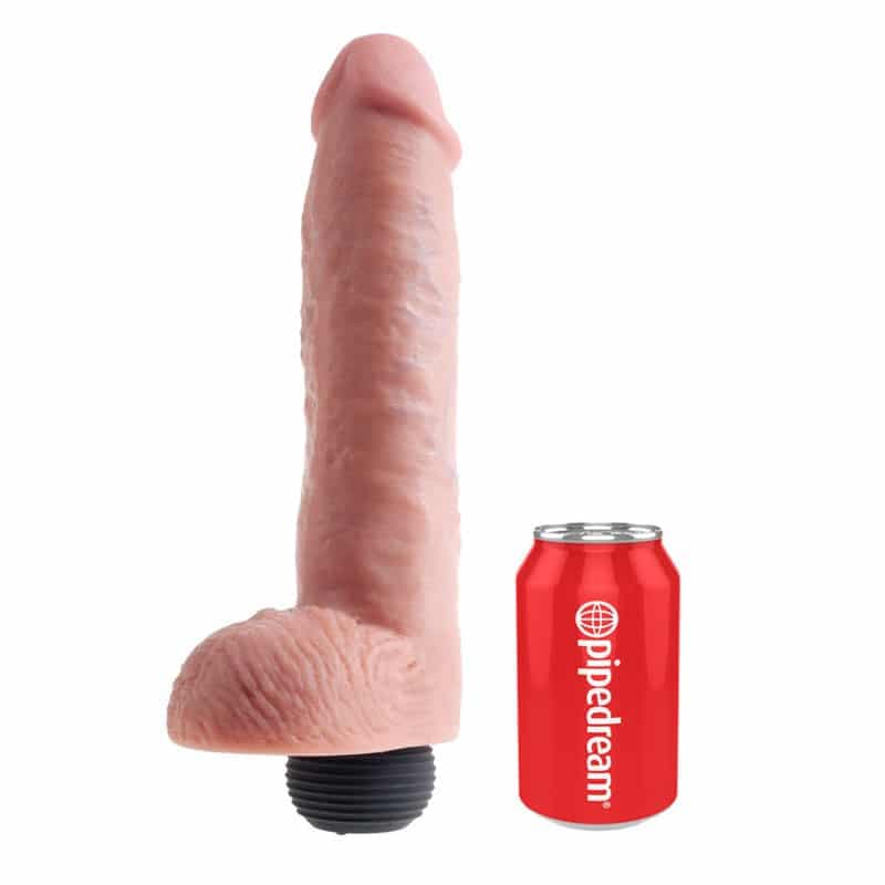 King CockÂ® Sprøjte Dildo med Kugler 28 cm - Private Play