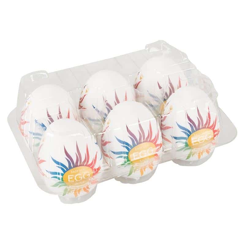 TENGA Egg Shiny Pride Edition 6 Pack Onani Håndjob til Mænd - Private Play
