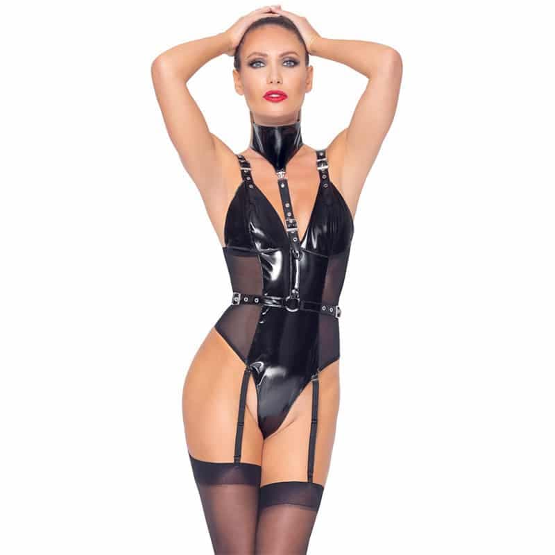 Black Level Masha Lak Bodystocking Sort - XL - Private Play