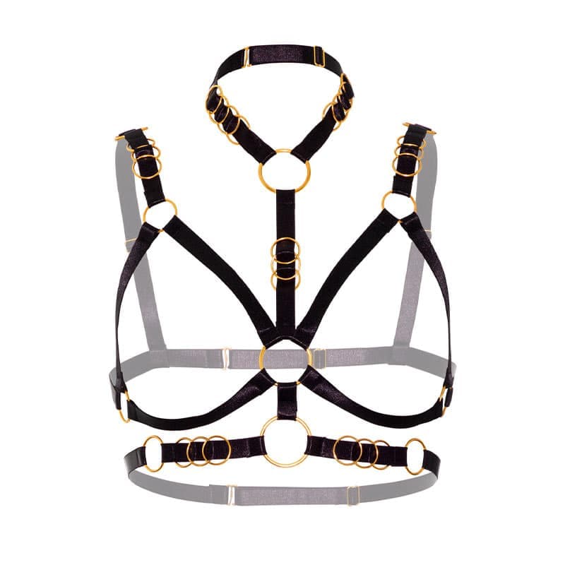 Kinky Diva Layla Åben BH Harness Deluxe - Private Play