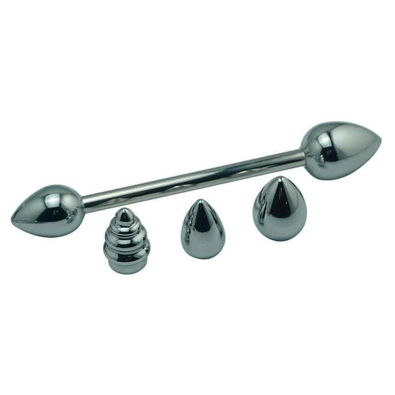 Bound Deluxe Metal Dobbelt Anal Kæde Sæt - Private Play