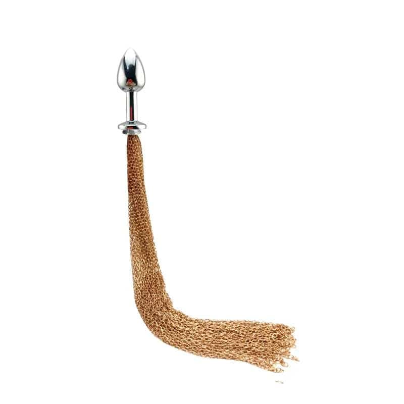 Bound Buttplug med Metal Flogger - Private Play