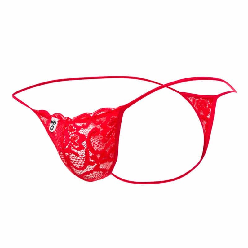 MOB Eroticwear Luke Blonde G-streng - S/M - Rød - Private Play