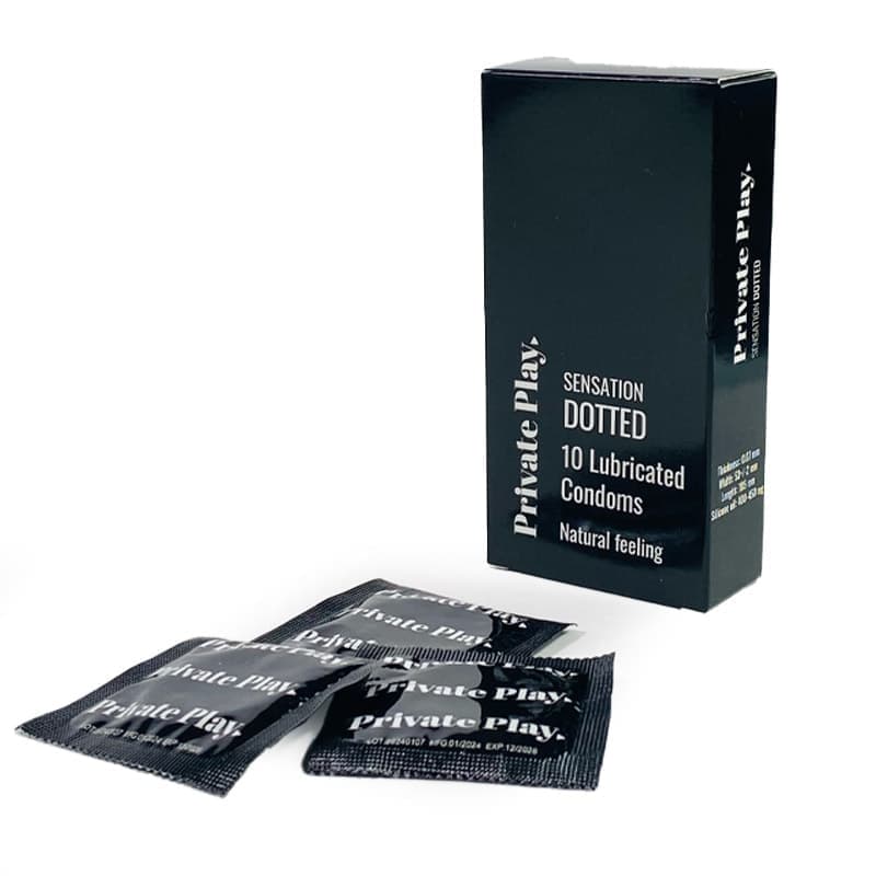 Private Play Kondom Dotted 10 stk - Private Play