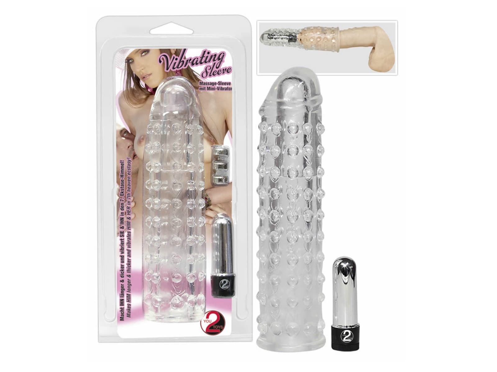 Vibro Penis Sleeve Penishylster - SMRS.dk