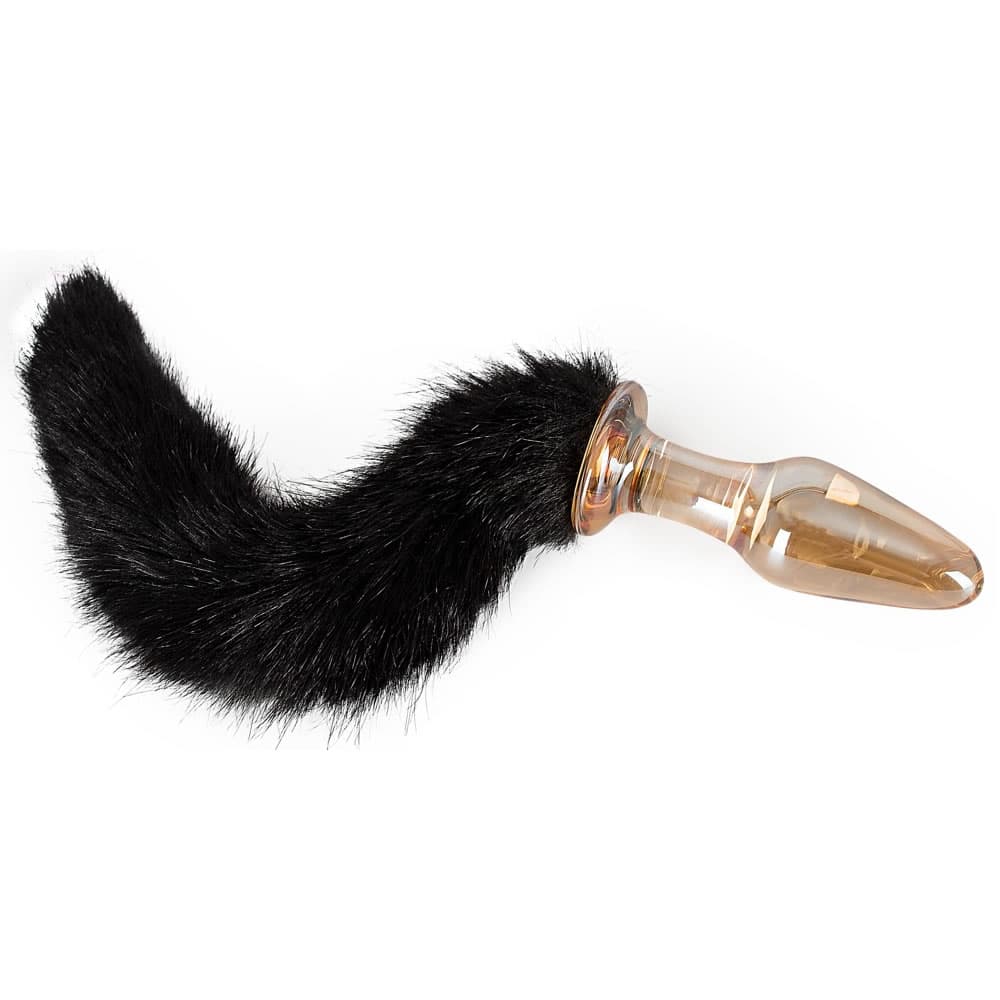 Glas Anal Plug med Hale - SMRS.dk
