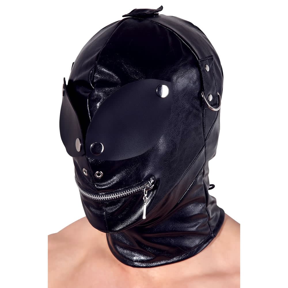 Fetish Maske i Læderlook - SMRS.dk