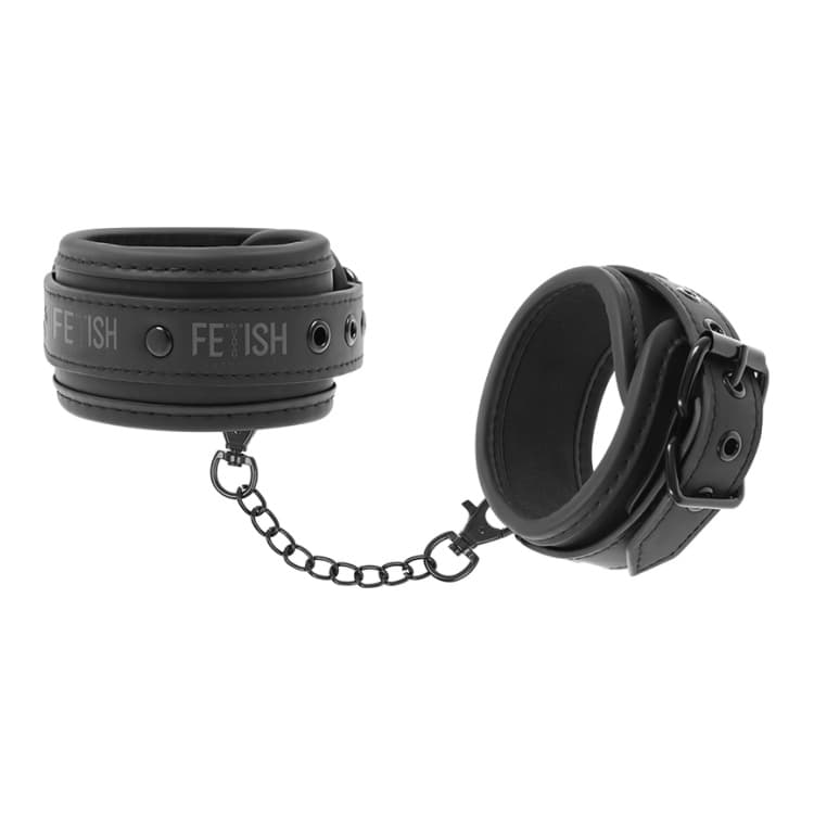 Fetish Submissive Ankle Cuffs Sort - SMRS.dk