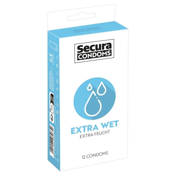 Secura Extra Wet Kondom med Reservoir - SMRS.dk