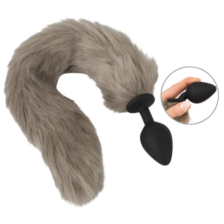 Fluffy Tail Anal Plug med Hale - SMRS.dk