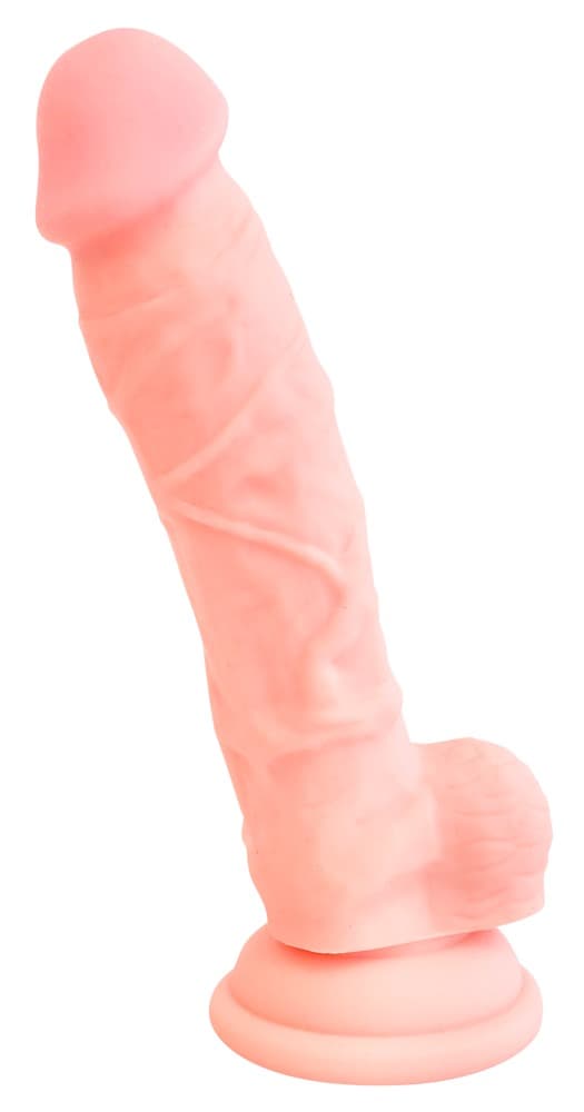 Naturdildo Medical Silicone Dildo, 18 cm, med sugekop - ORION Erotik Shop