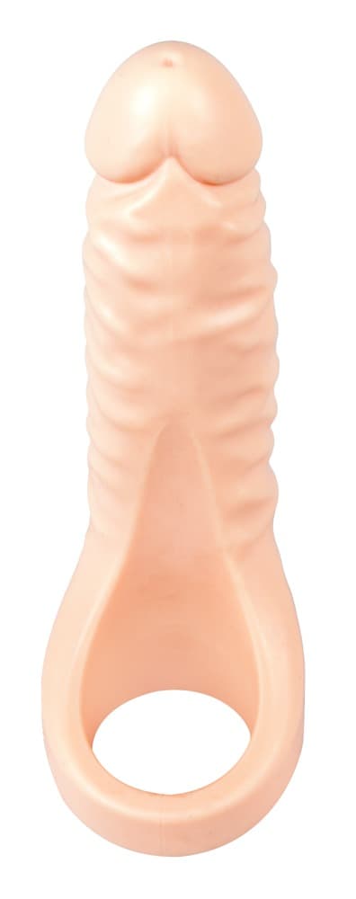 Penis-testikelring Double Fucker med fleksibel naturdildo - ORION Erotik Shop