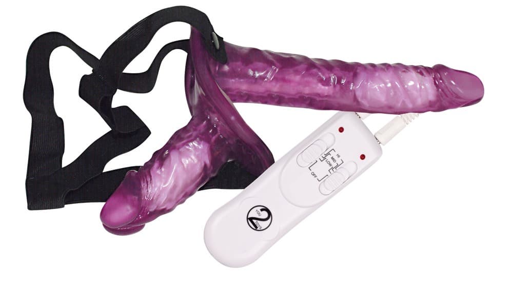 Vibrating strap-on duo - ORION Erotik Shop