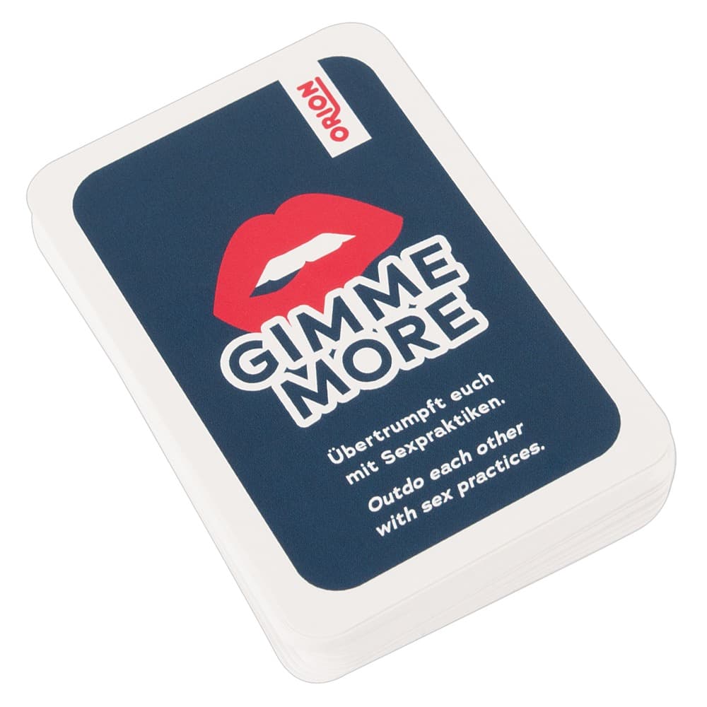Kortspil "Gimme More" med sex-praksisser - ORION Erotik Shop