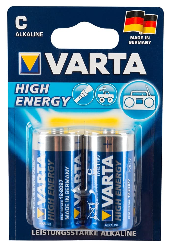2 stk. VARTA-batterier C - ORION Erotik Shop
