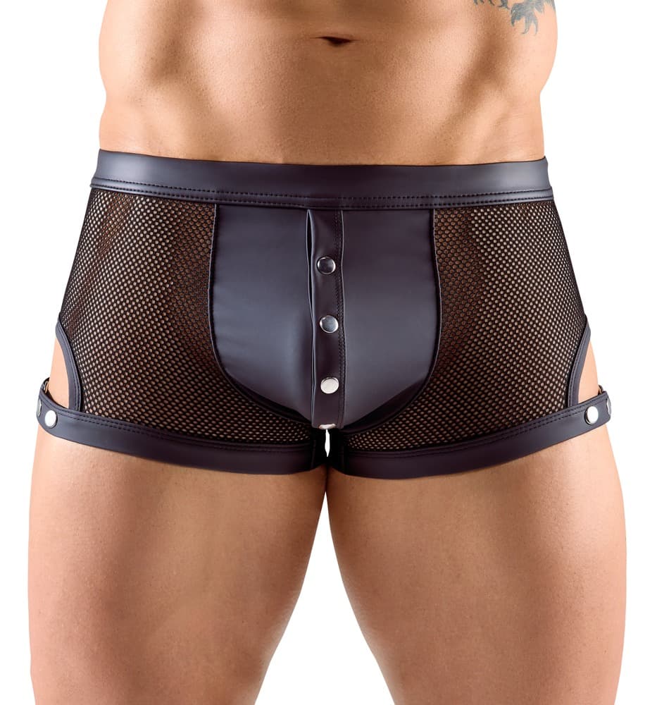 Net-pants med detaljer i mat look - ORION Erotik Shop