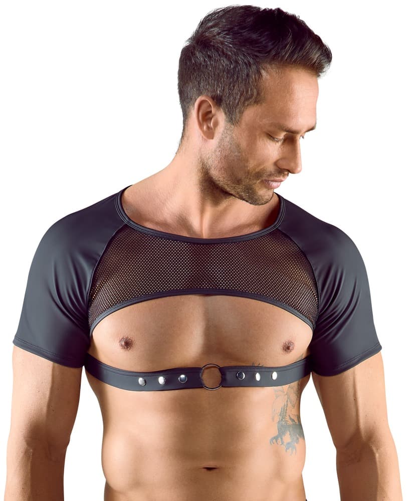 Crop top med justerbar strop under brystet - ORION Erotik Shop