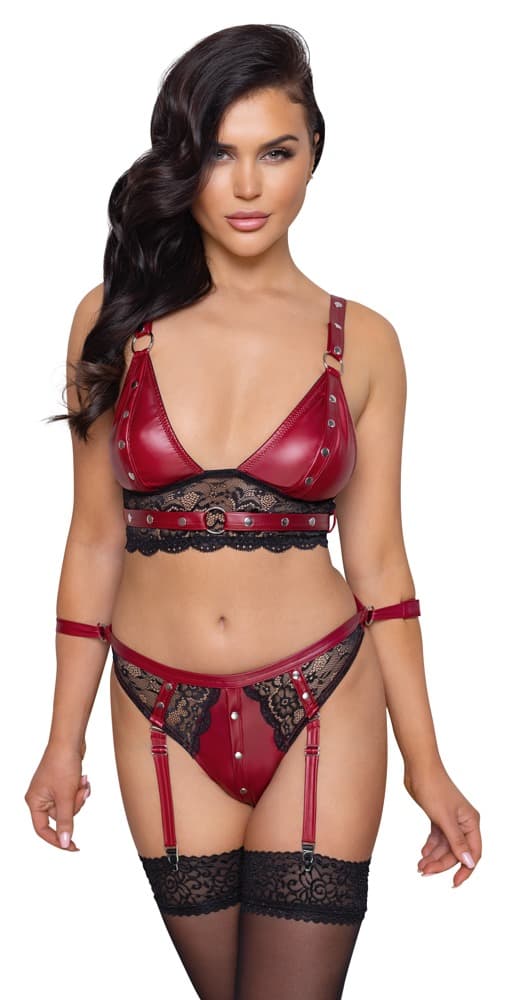 Bralette og stroppe-trusse - ORION Erotik Shop