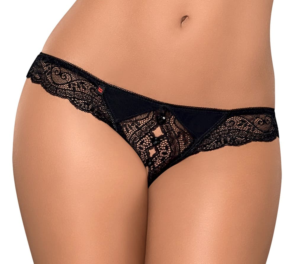 Bundløs streng "Miamor" lavet af fine blonder - ORION Erotik Shop
