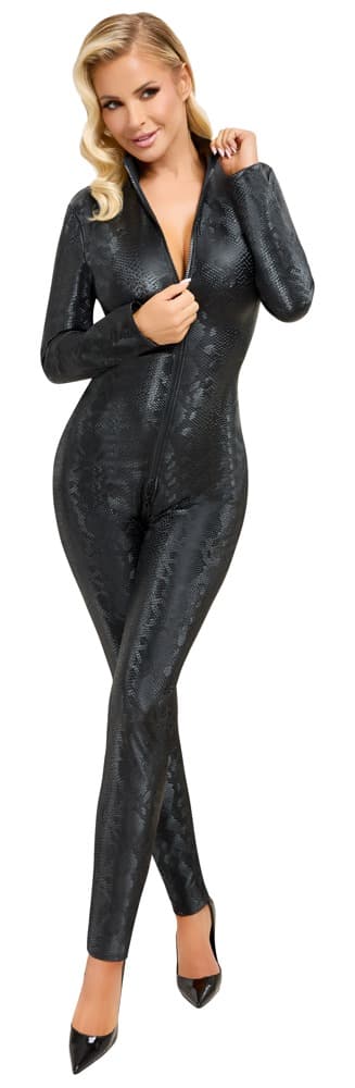 Catsuit i slangeskindslook - ORION Erotik Shop