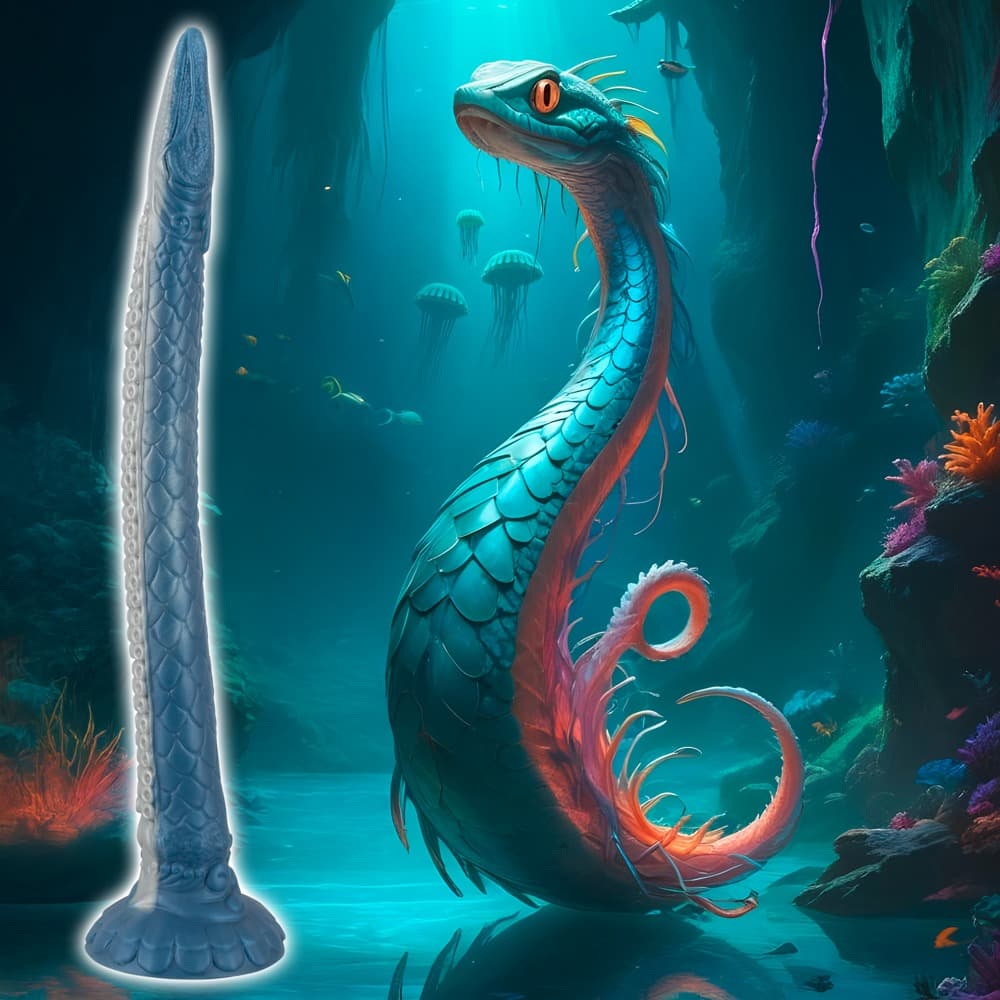 Dildo "Eel of Ecstasy" med sugebase - ORION Erotik Shop