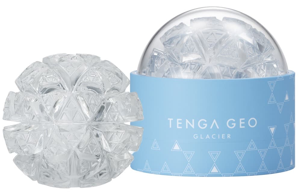 Masturbator "GEO GLACIER" med reliefstruktur i form af iskrystaller - ORION Erotik Shop