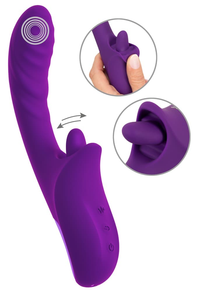 Vibrator "be Naughty" med tunge-klitorisstimulator - ORION Erotik Shop