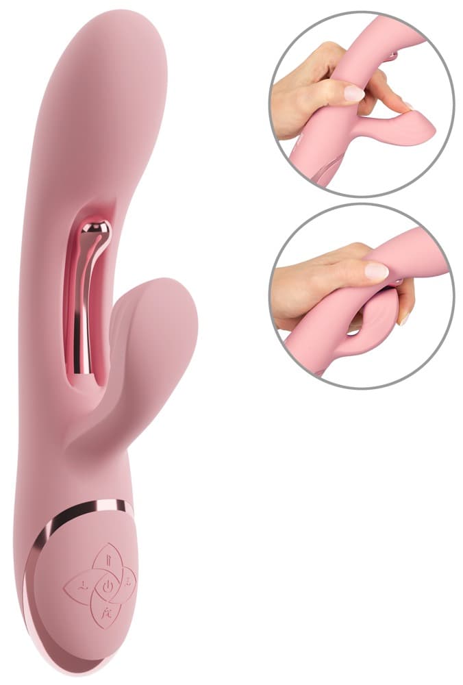 Rabbit Vibrator "AVENOR" med vibrerende metaltunge til G-zonen - ORION Erotik Shop