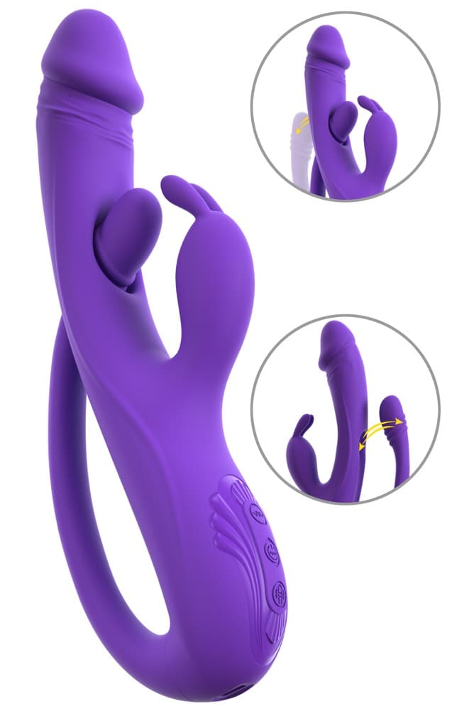 Rabbit Vibrator med g-punkts/anal stimulator - ORION Erotik Shop