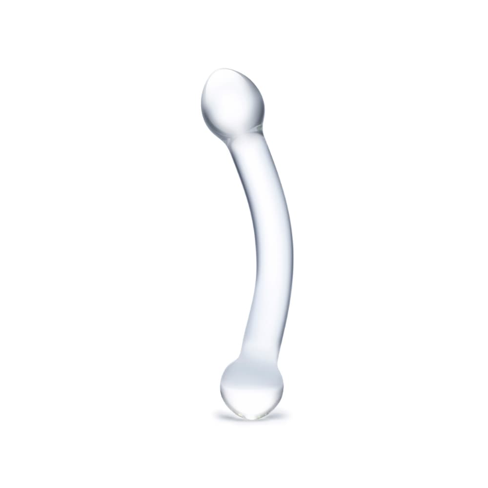 Gläs Kurvet G-punkts Glas Dildo - Sexshop.dk