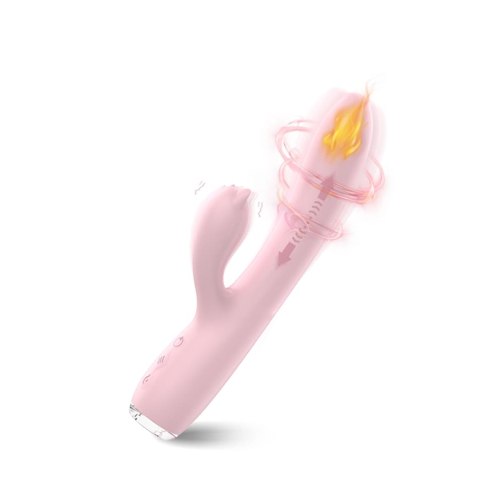 Palora 3-i-1 Rabbit Vibrator med Varme og Stødefunktion - Sexshop.dk