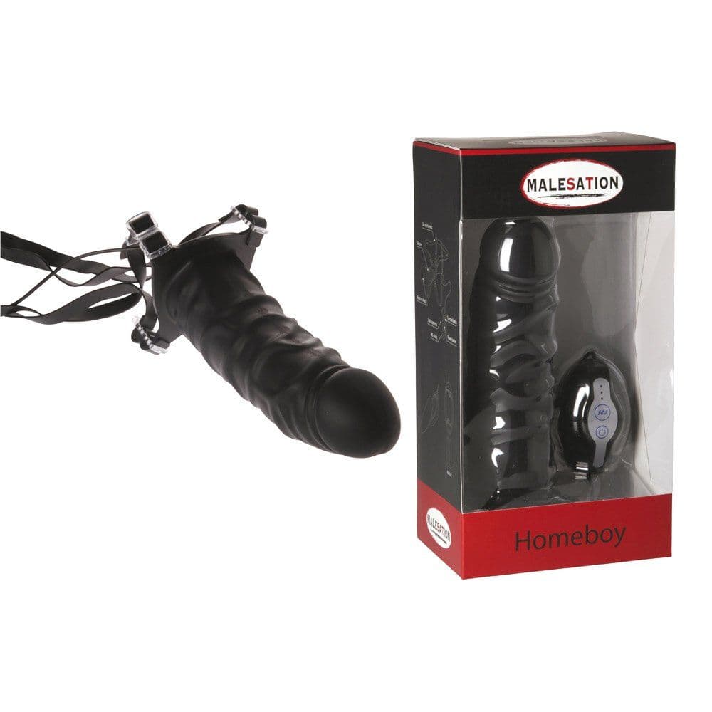 Malesation Homeboy  -  Hul Strap-On Med Vibrator - Sexshop.dk