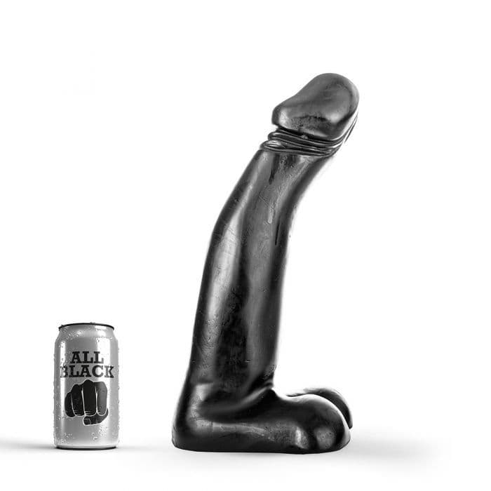 All Black - 23 Kæmpe Dildo - Sexshop.dk