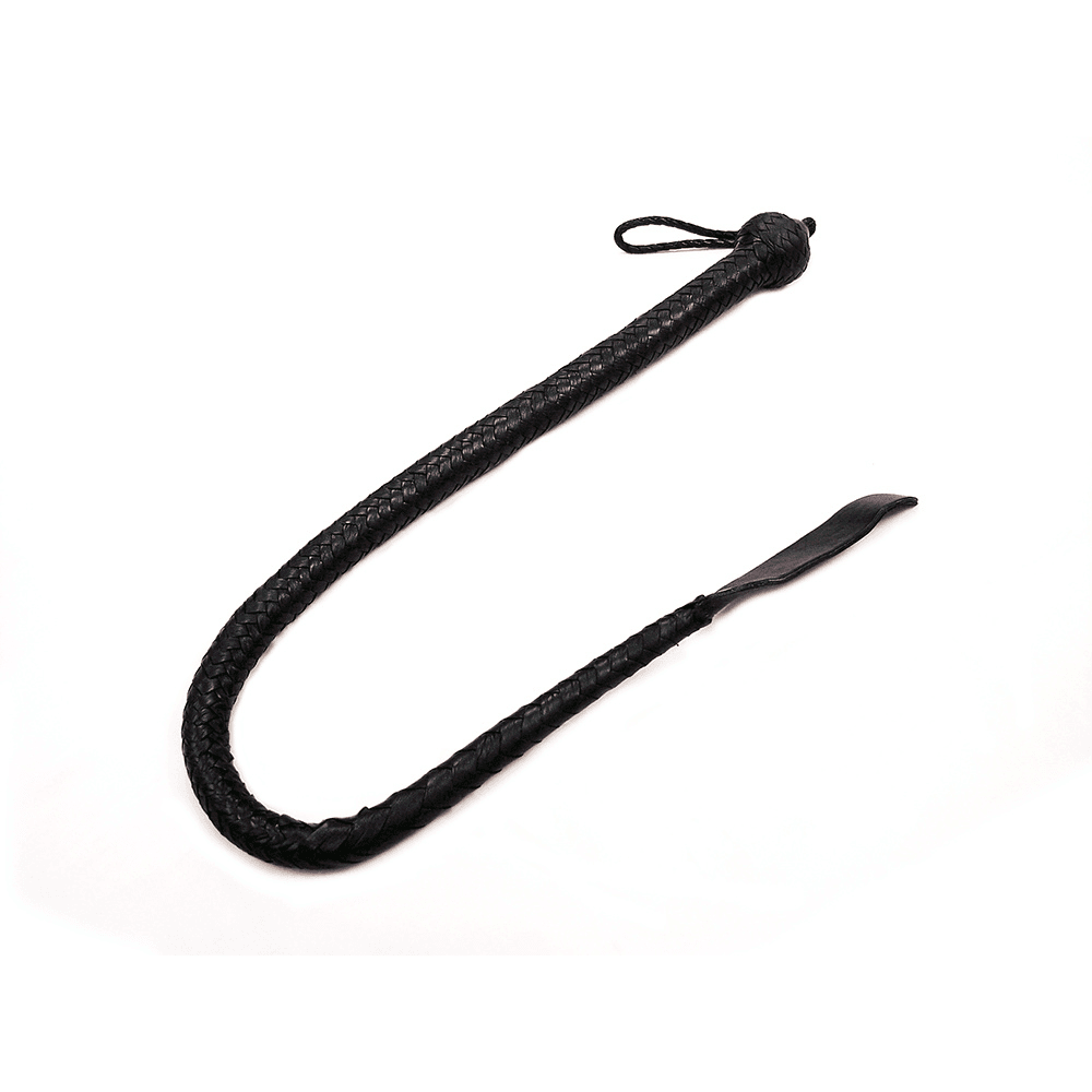 Devil's Tail Læder Pisk  -  Håndflettet 100 cm - Sexshop.dk