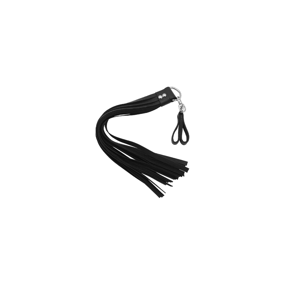Luksus Læder Flogger med Ergonomisk Greb - Sexshop.dk