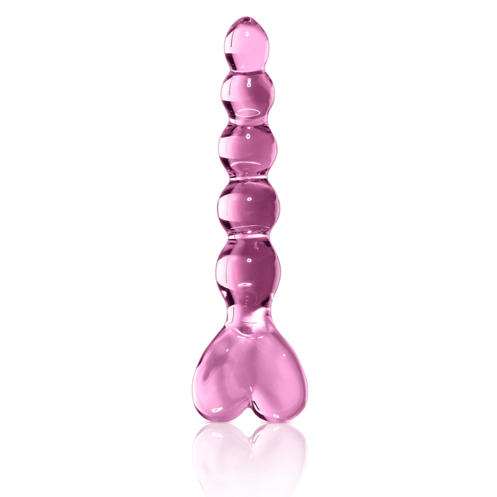 Icicles No. 43 Glasdildo med Temperaturleg  -  20 cm - Sexshop.dk