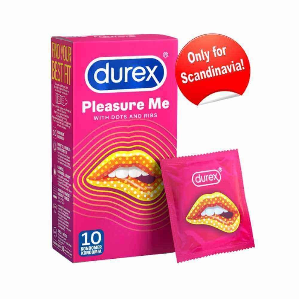 Durex Pleasure Me  -  Kondomer 10 stk. - Sexshop.dk